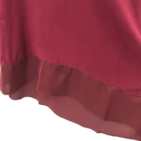 Lisa Rinna Womens Wine Slouchy Turtleneck  Lightweight Sweater Tunic Size 1X - Picture 3 of 10